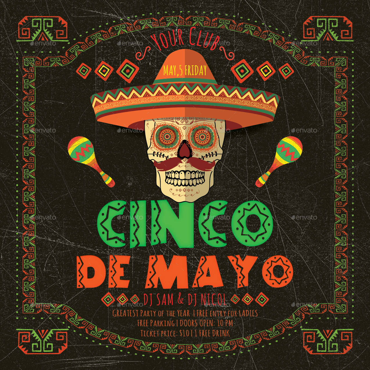 Cinco de Mayo Flyer, Print Templates | GraphicRiver