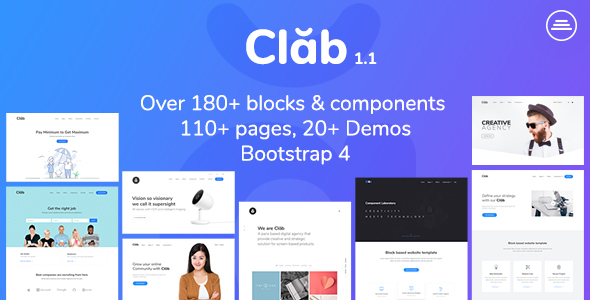 Clab - Multi-Purpose HTML5 Template