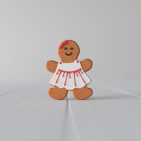 Gingerbread Woman - 3Docean 23521591