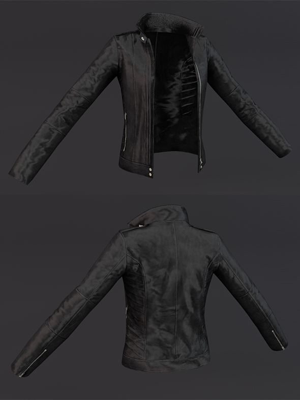 Jacket Black 3D - 3Docean 23521637