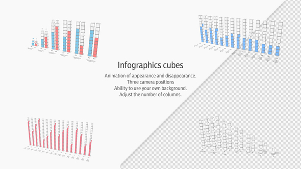 Infographics cubes - VideoHive 23524964