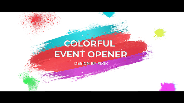 Colorful Event Opener  | After Effects Template