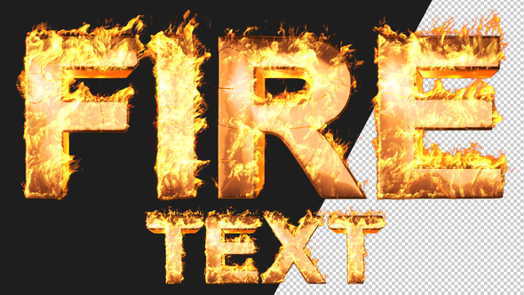Custom Fire Text Pack