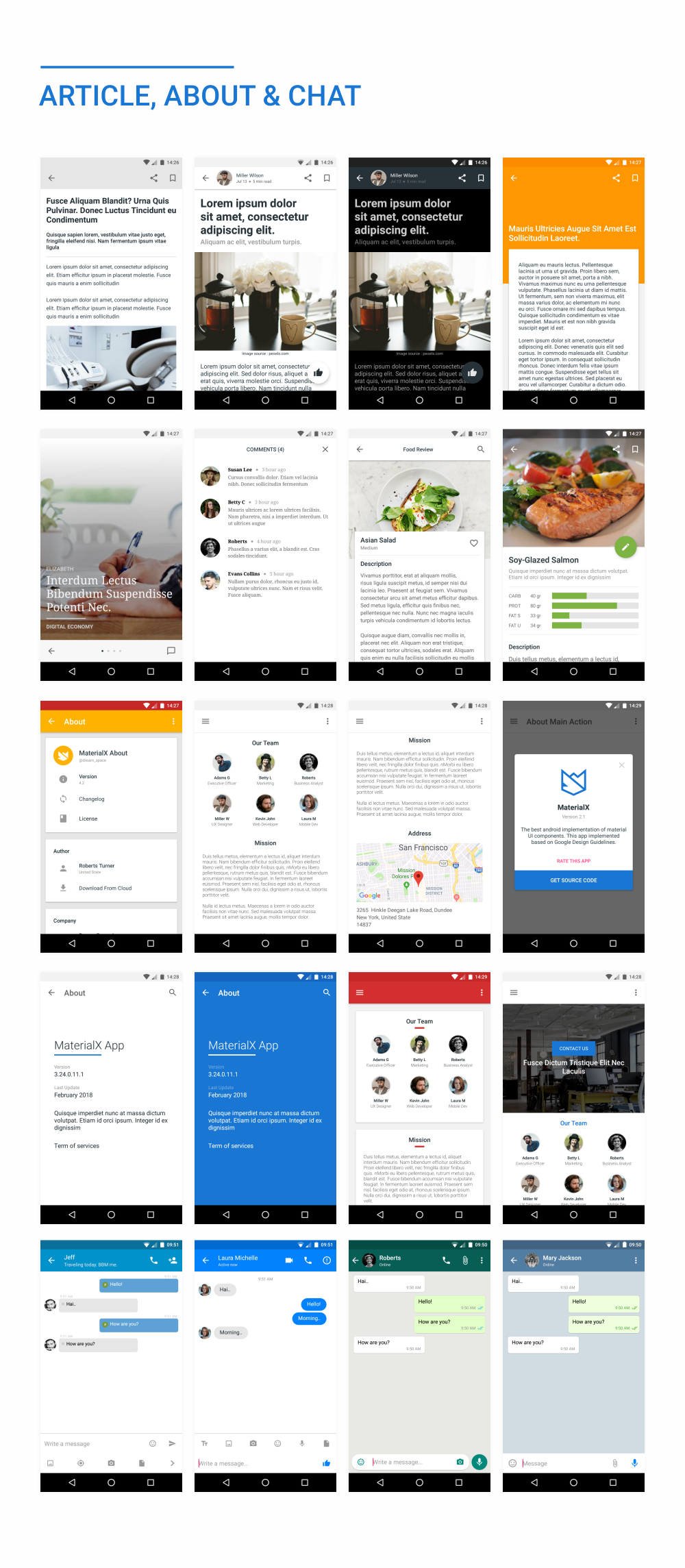 MaterialX - Android Material Design UI Components 2.3 - 46