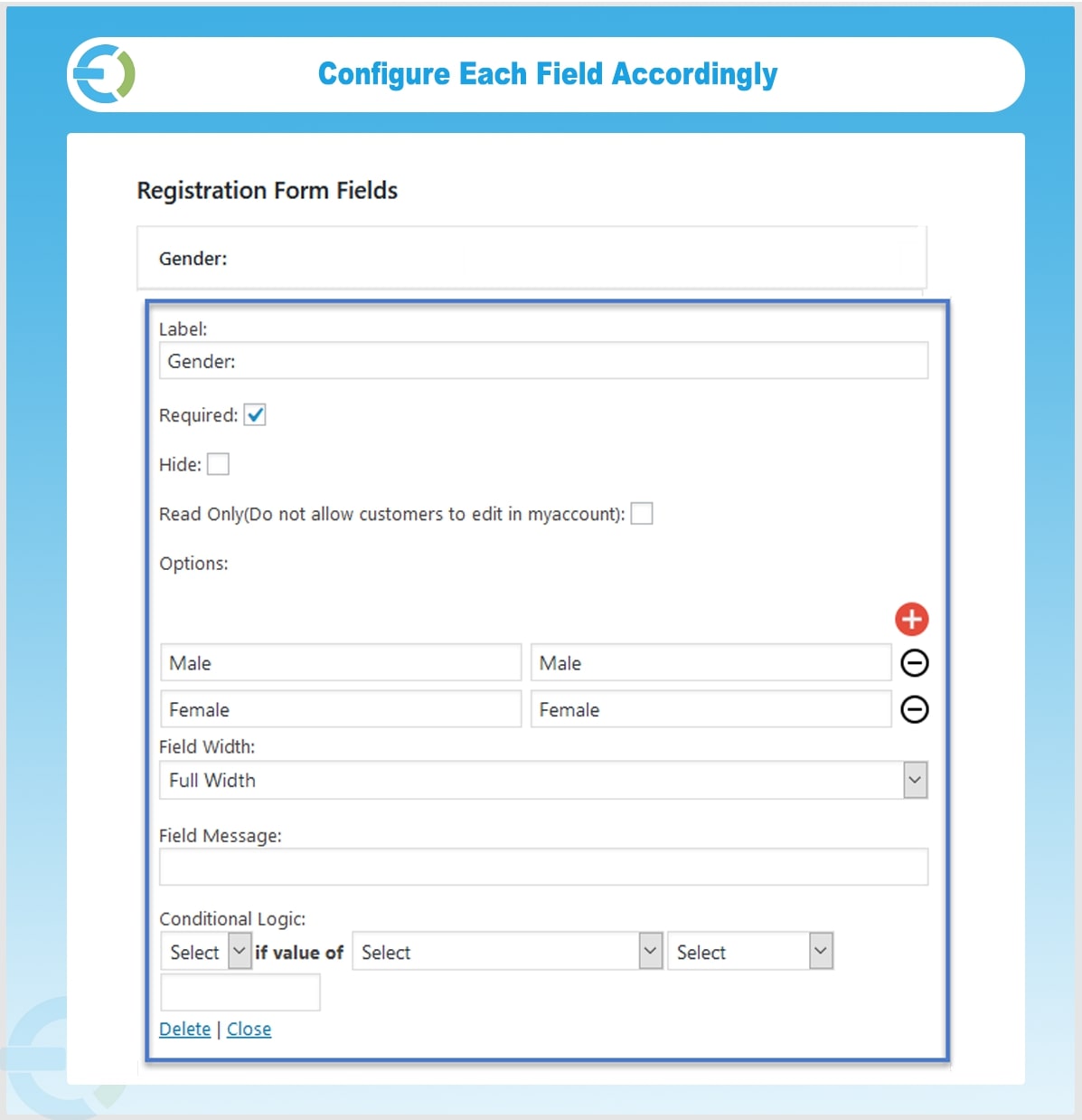 WooCommerce Custom Registration Fields Plugin, User Form Field by extendons