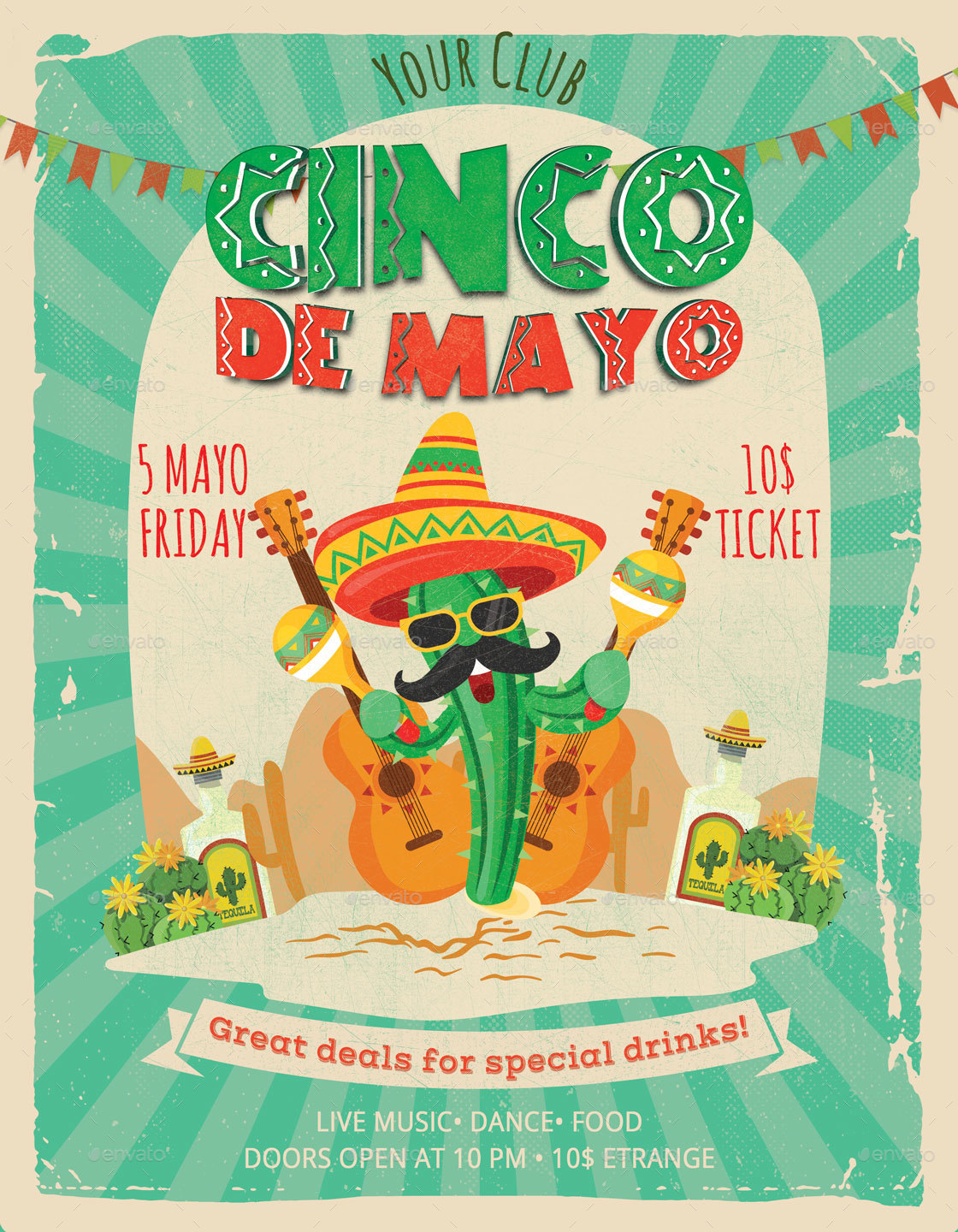 Cinco de Mayo Flyer, Print Templates | GraphicRiver