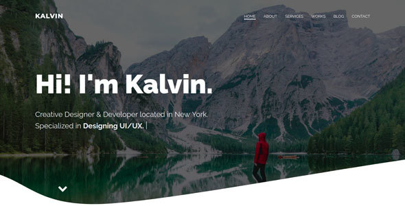 Exceptional Kalvin - Portfolio HTML Template