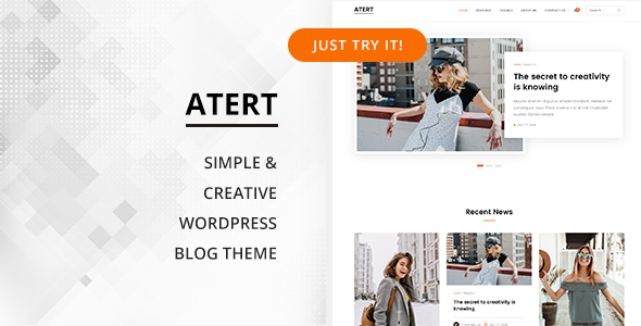 Atert – Simple & Creative WordPress Blog Theme