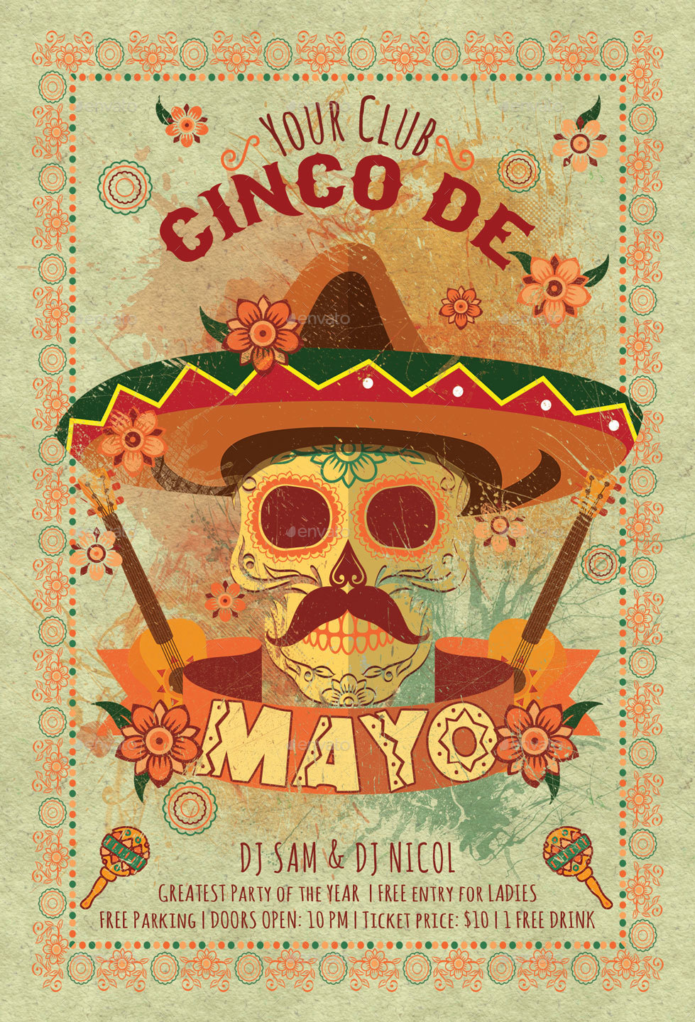 Cinco de Mayo Flyer, Print Templates | GraphicRiver