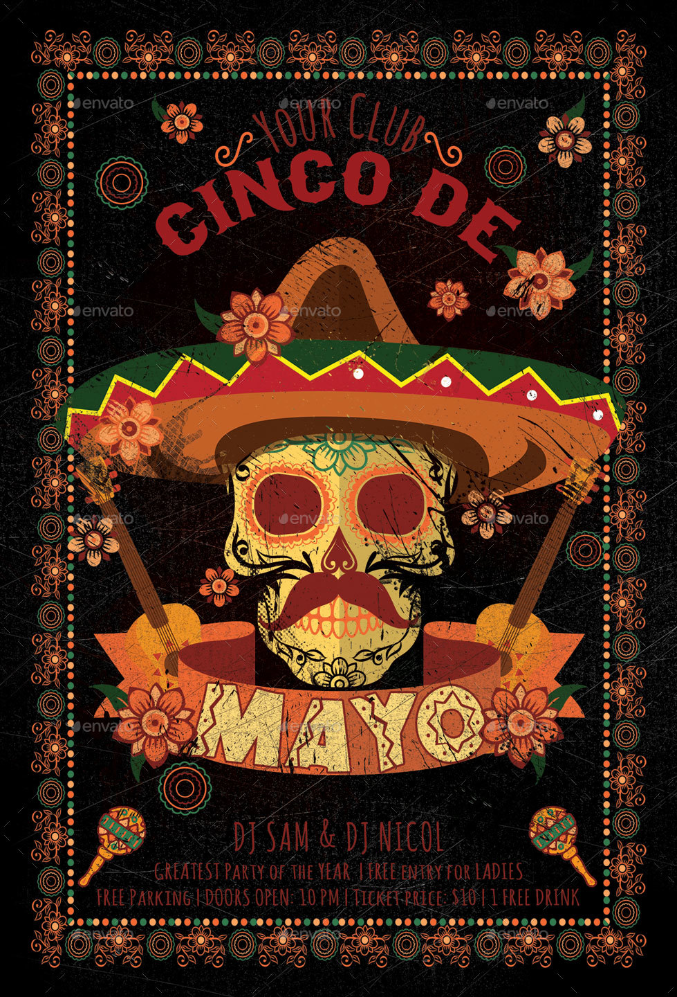 Cinco de Mayo Flyer, Print Templates | GraphicRiver