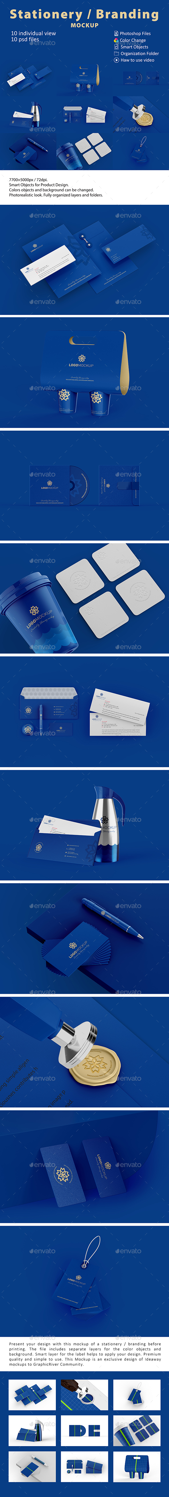 Download Stationery Branding Mockup By Idaeway Graphicriver PSD Mockup Templates