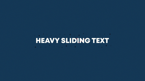 Heavy Sliding Text - VideoHive 23548327