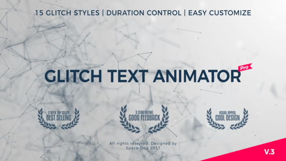 Glitch Text Animator - VideoHive 20591425