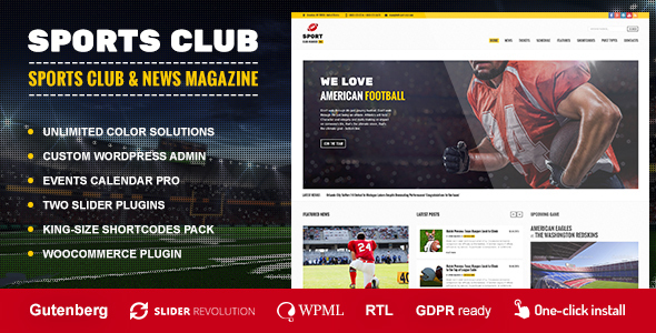 SportsMagazine Template HTML5