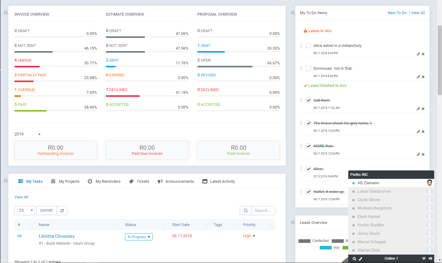 Perfex CRM Employee Chat by i-Dev | CodeCanyon