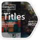 Modern Clean Titles For Premiere Pro - VideoHive Item for Sale