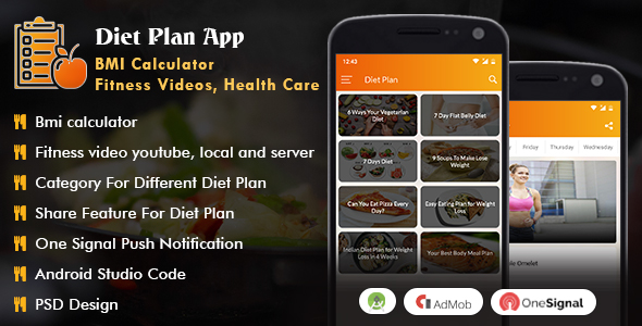 Download Android Diet Plan App Bmi Calculator Fitness Videos