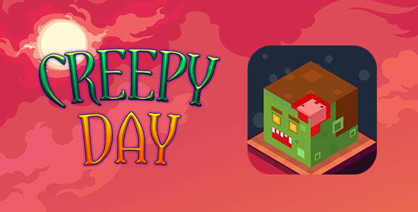 Creepy Day Isometric Flappy Game HTML5 + Capx