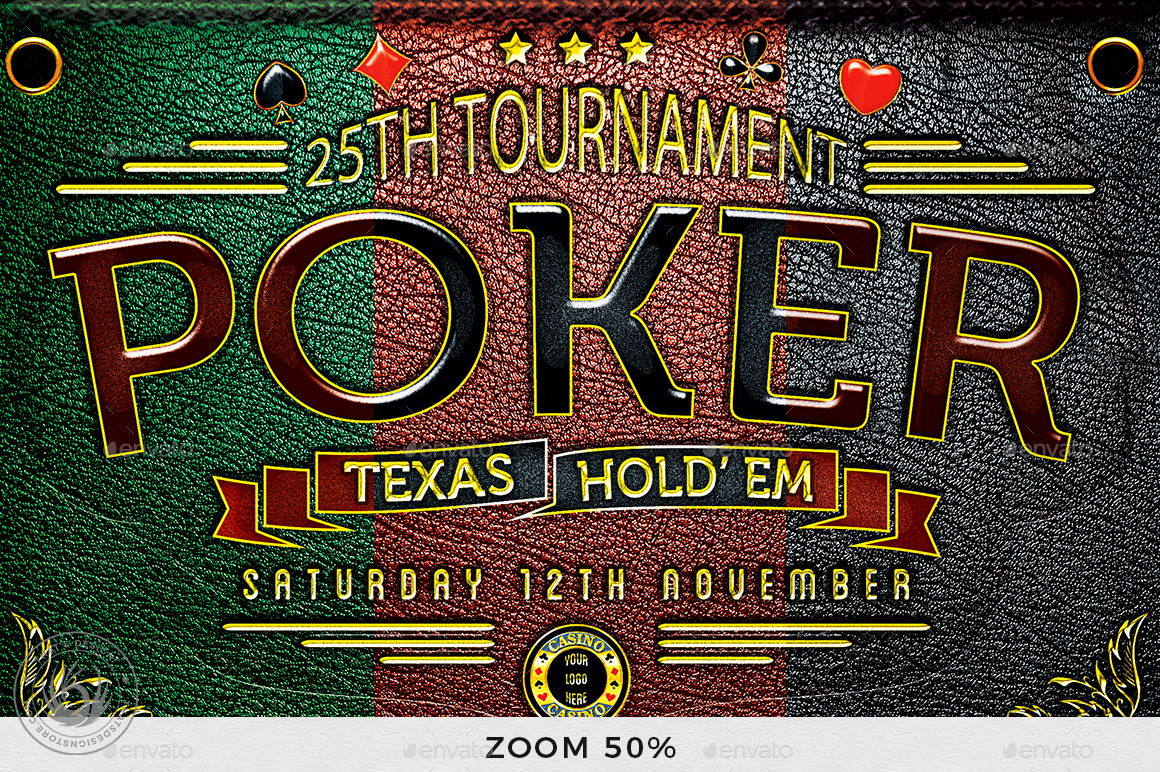 Poker Tournament Flyer Template, Print Templates GraphicRiver