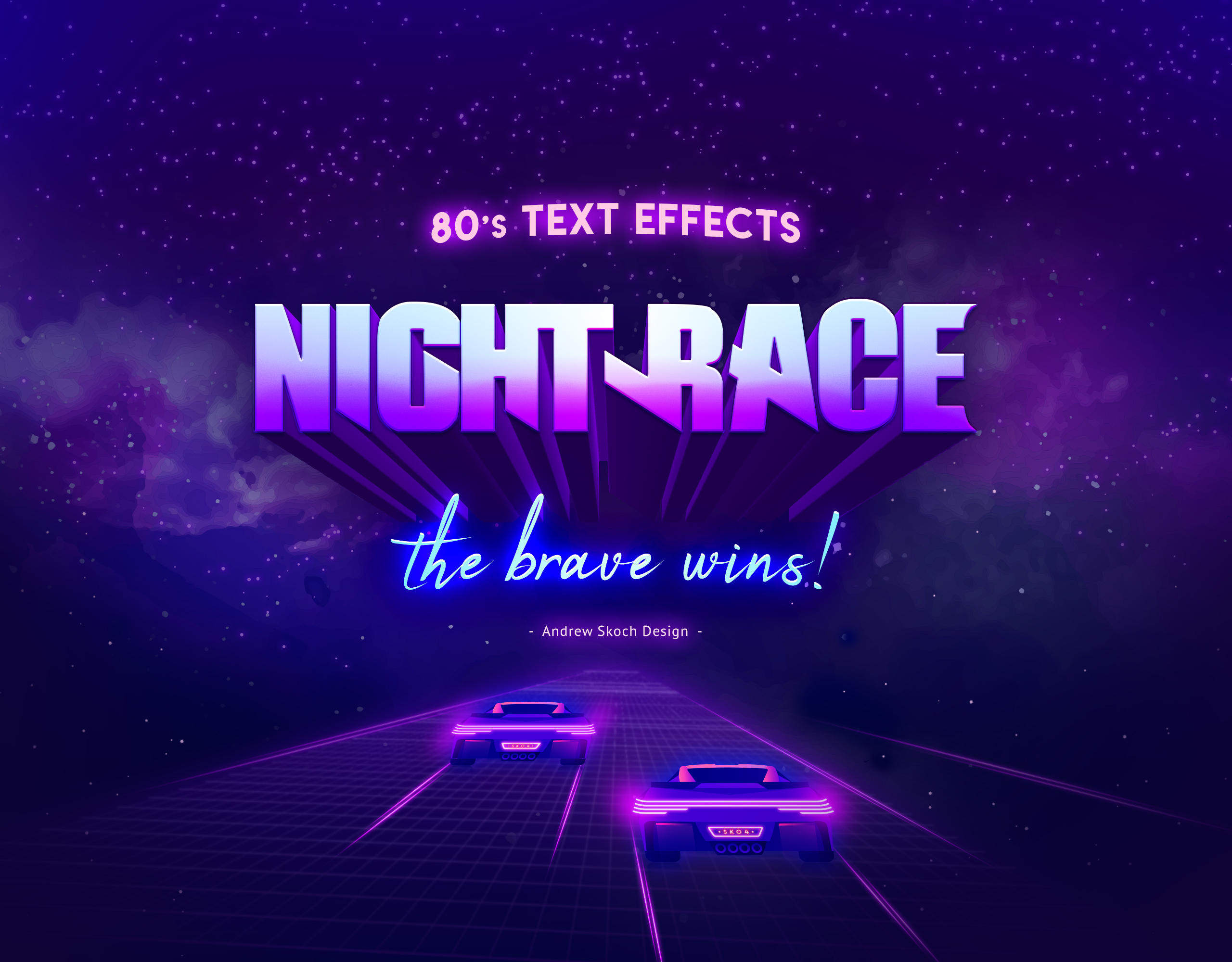 80s Retro Text Effects vol.2