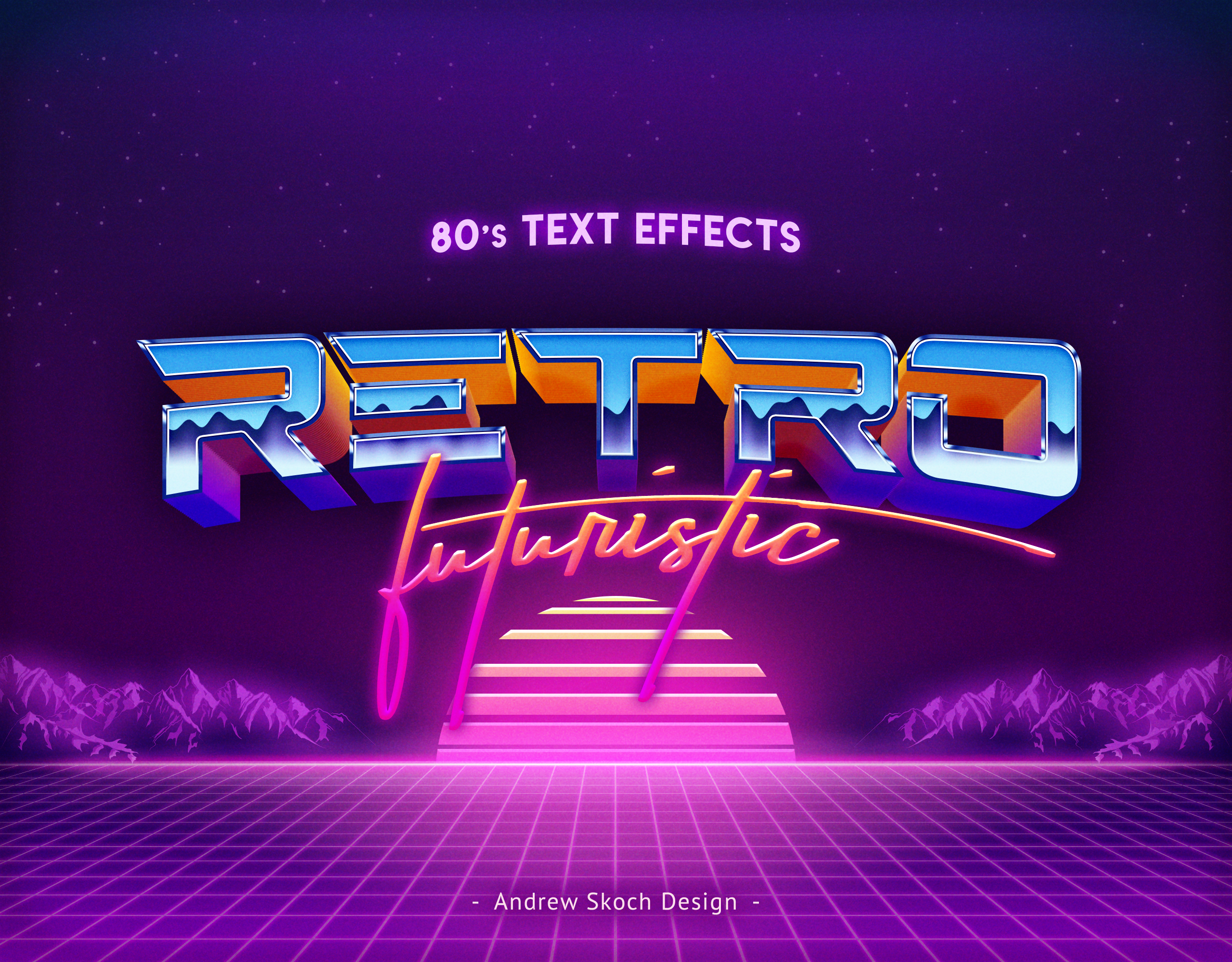 80s Retro Text Effects vol.2