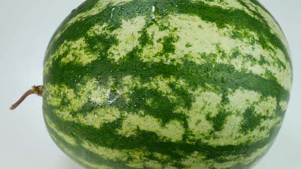 Watermelon Covered In Drops Of Water