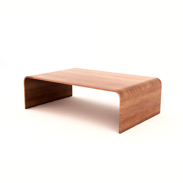 Wood Coffe Table - 3Docean 23563911