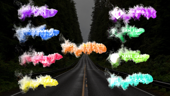 Smoke Titles Titles template preview