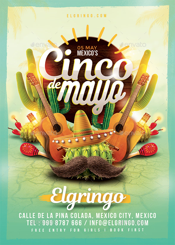 Mexico Cinco De Mayo Flyer by n2n44 GraphicRiver
