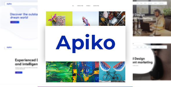 Apiko - Multipurpose Business PSD Template