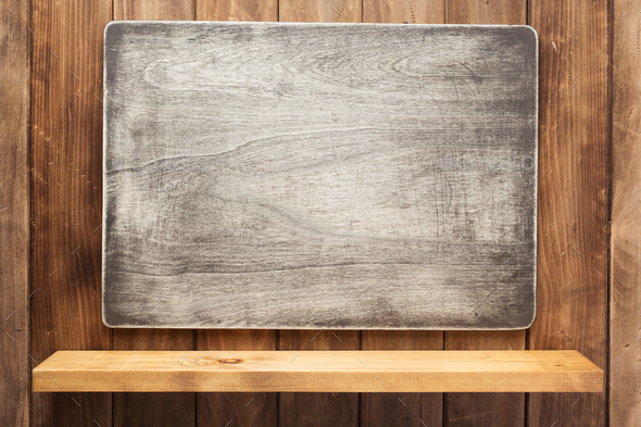 Shelf And Wooden Wall Background Texture Stock Photo By Seregam Photodune