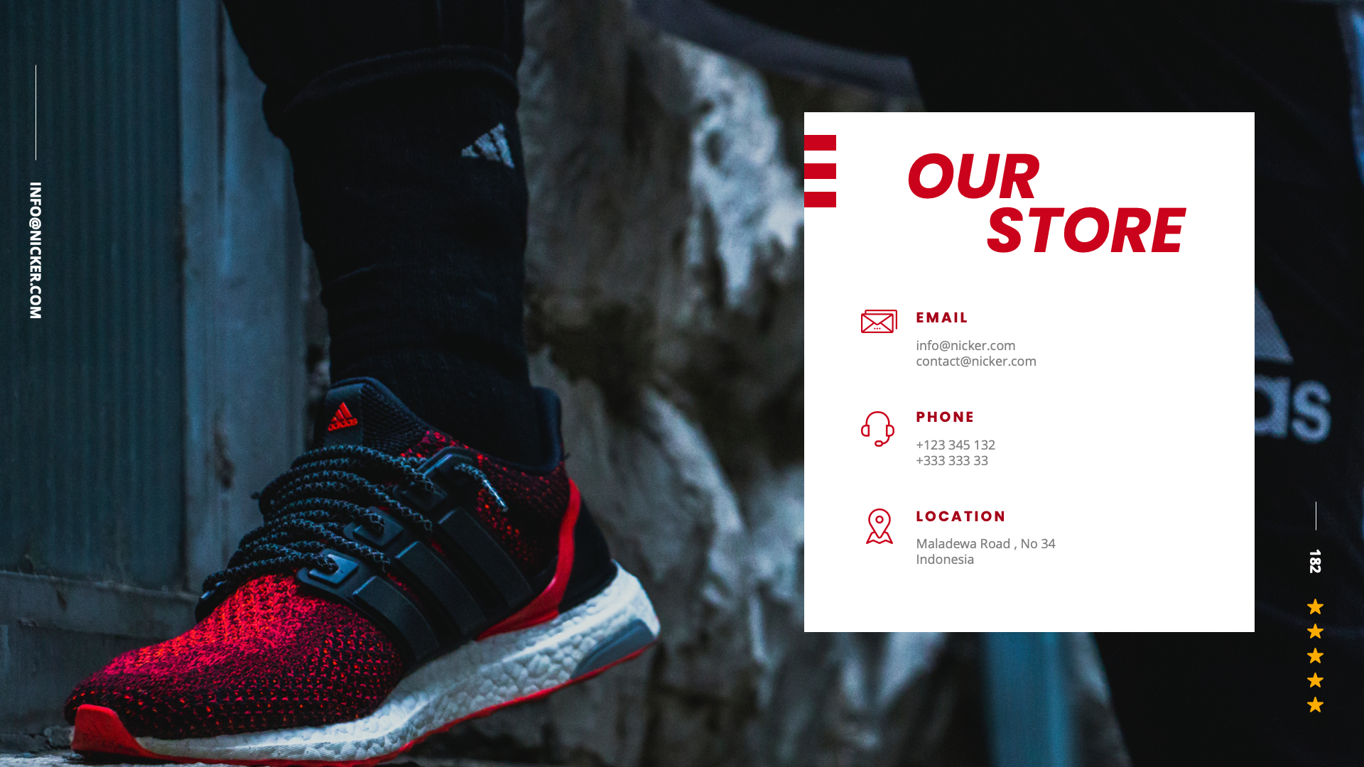 Nicker Shoes & Sneakers Google Slides Template by
