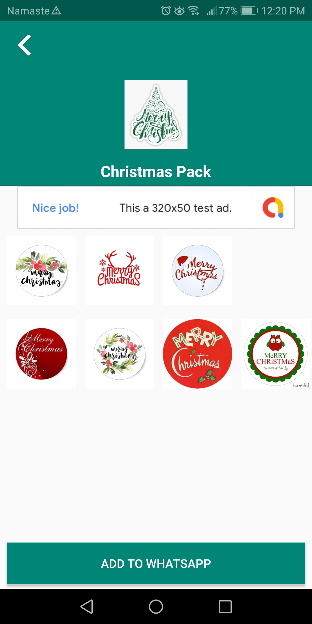 Online Stickers for Whatsapp - Admin Panel Beautiful UI