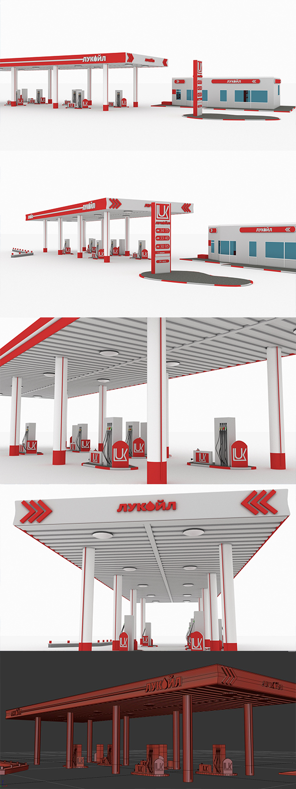 Gas Station lukoil - 3Docean 23573015