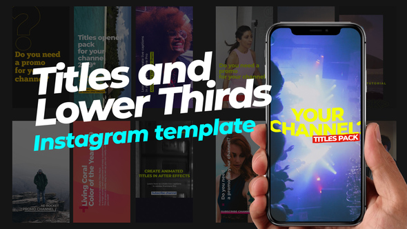 70 Instagram Stories | Titles and Lower Thirds