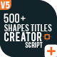 Shapes Titles Creator - VideoHive Item for Sale
