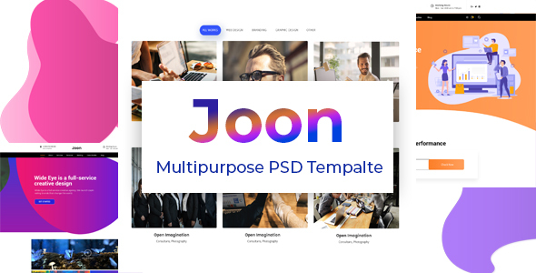 JOON - Multipurpose Business PSD Template