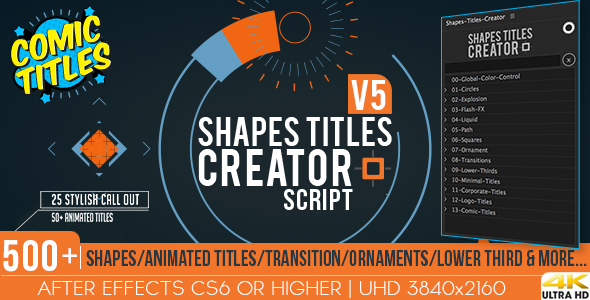 Shapes Titles Creator by ouss | VideoHive