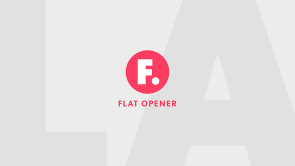 Flat Opener - VideoHive 23578255