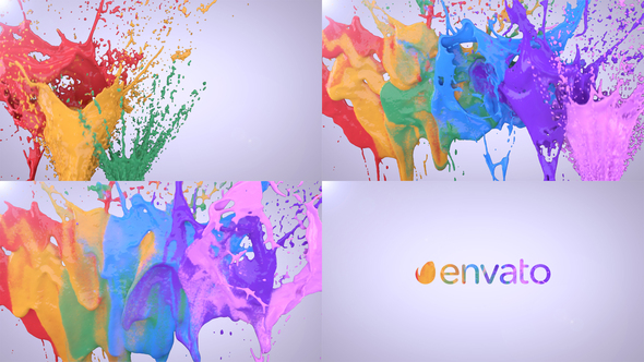 Colorful Paint Splash - VideoHive 23579474