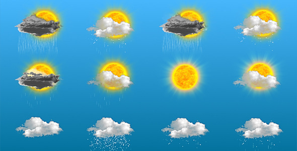 24 Animated Weather Icons