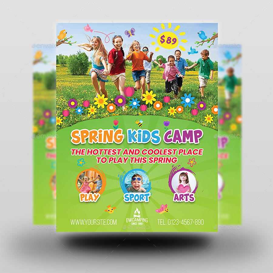 Spring Kids Camp Advertising Bundle