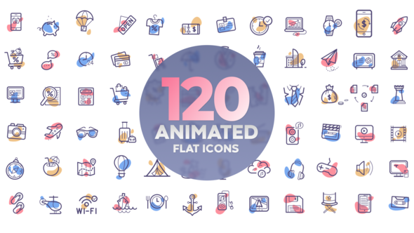 120 Animated Icons For Premiere Pro