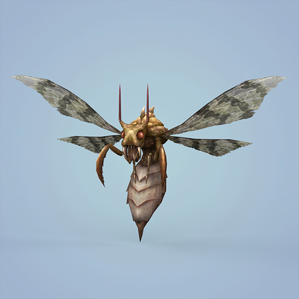 Fantasy Monster Bee - 3Docean 23583389