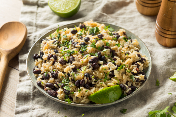 Homemade Mexican Black Beans and Rice Stock Photo by bhofack2 | PhotoDune
