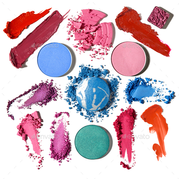 Cosmetic swatch. - Stock Photo - Images