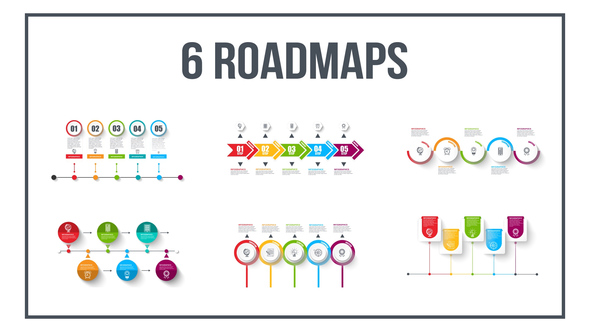 Infographics Roadmaps ¹5 - VideoHive 23585813