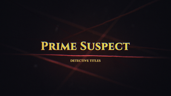 Prime Suspect. Detective - VideoHive 23585877