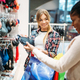 Two women shopping, ladies lingerie Stock Photo by NomadSoul1