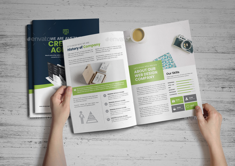 Portfolio Bifold Brochure Design v1, Print Templates | GraphicRiver